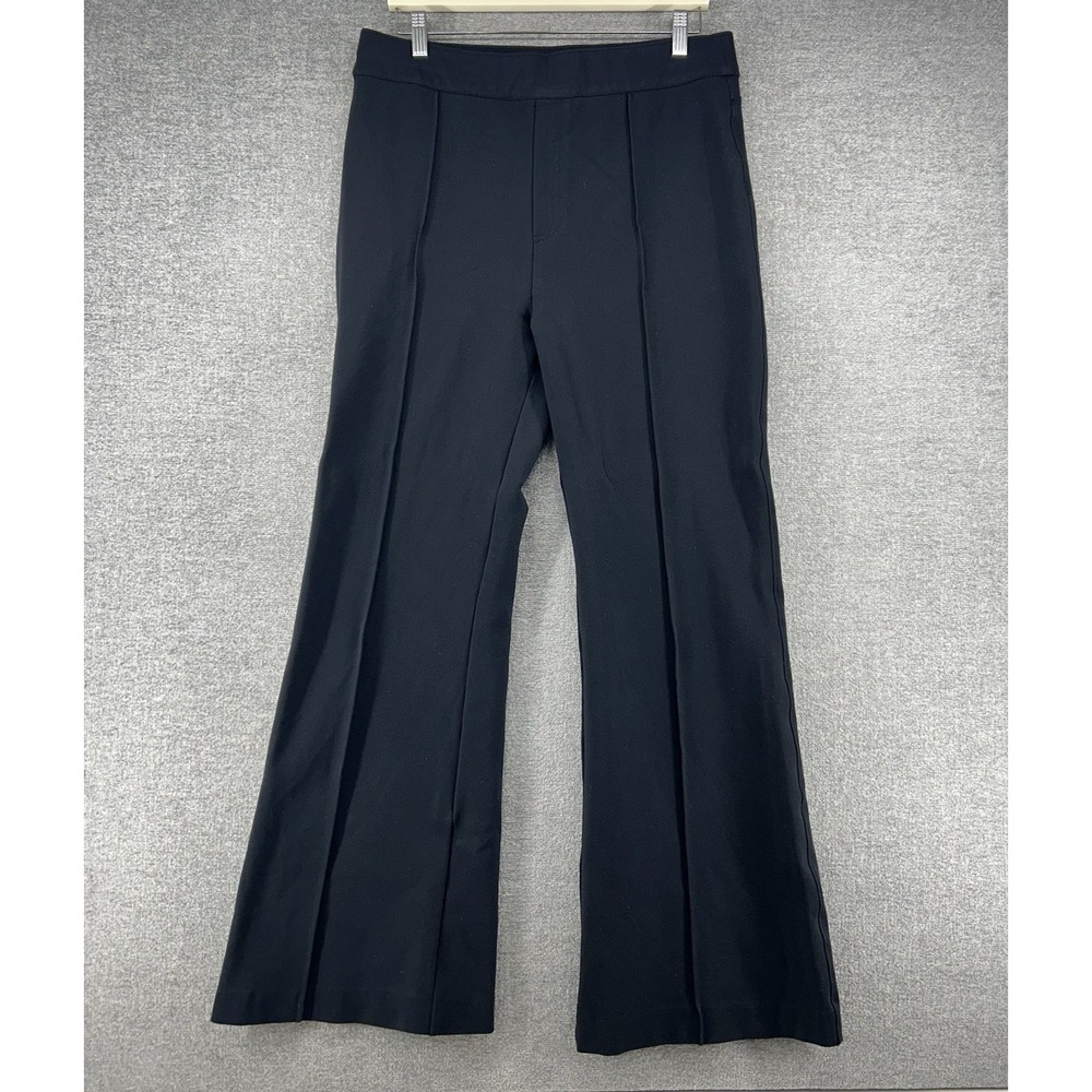 Spanx Wide Leg Dress Pants Women Size XL Black Pull On Casual